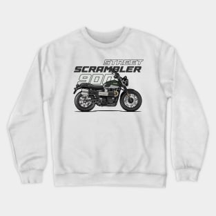 Street Scrambler 900 - Green Crewneck Sweatshirt